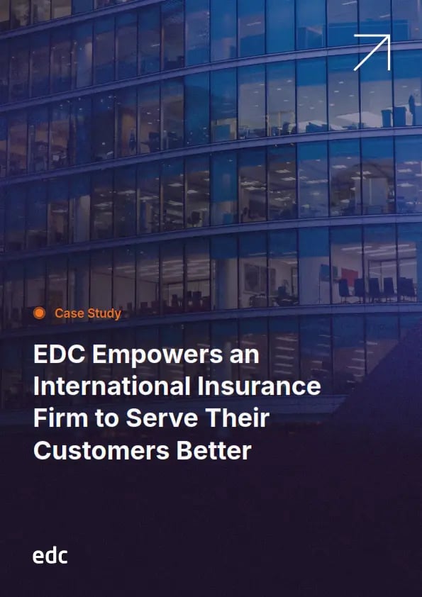 EDC - International Insurance Firm - Case Study Cover